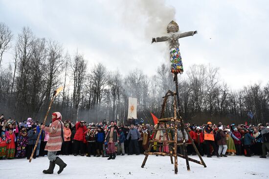 Russia Bakshevskaya Maslenitsa Celebration