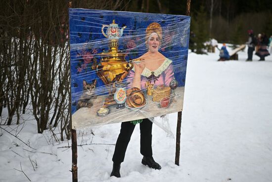 Russia Bakshevskaya Maslenitsa Celebration