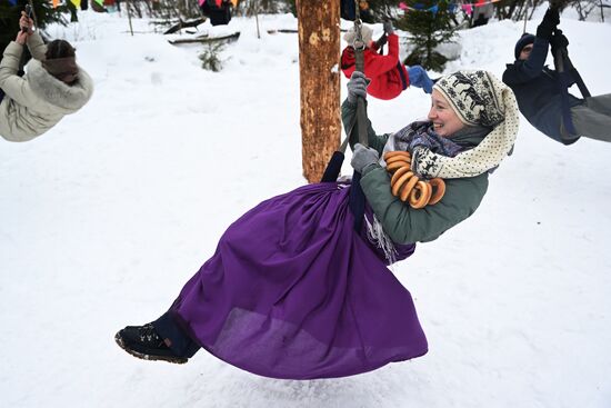 Russia Bakshevskaya Maslenitsa Celebration