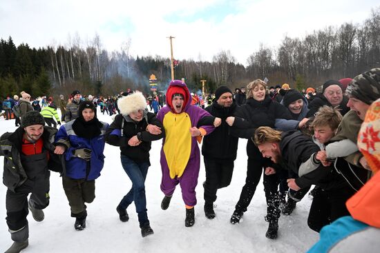 Russia Bakshevskaya Maslenitsa Celebration