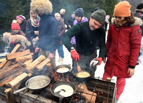 Russia Bakshevskaya Maslenitsa Celebration