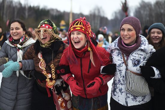 Russia Bakshevskaya Maslenitsa Celebration