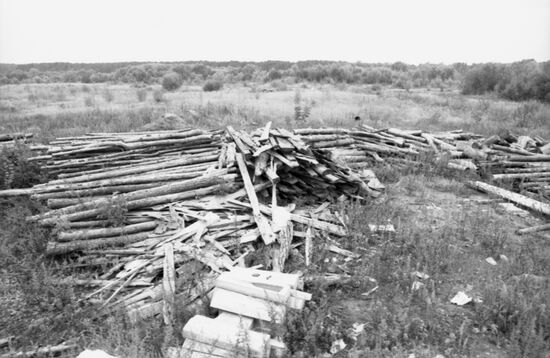Landfill in Serebryany Bor