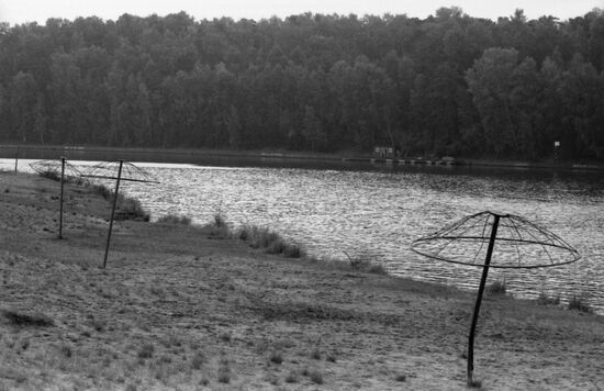 Beach in Serebryany Bor