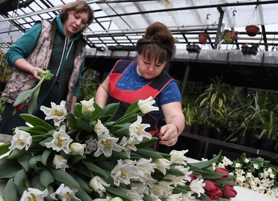 Russia Women's Day Preparations