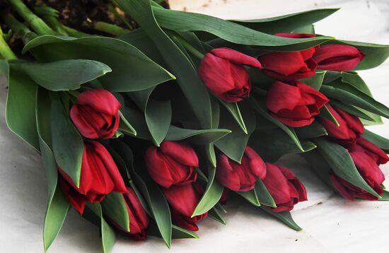 Russia Women's Day Preparations