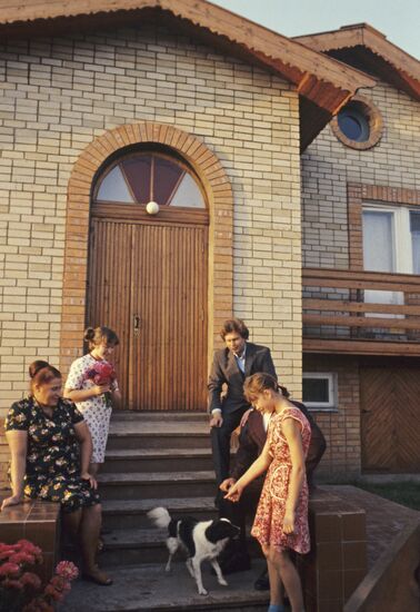 New houses for workers of Pushkinsky state farm