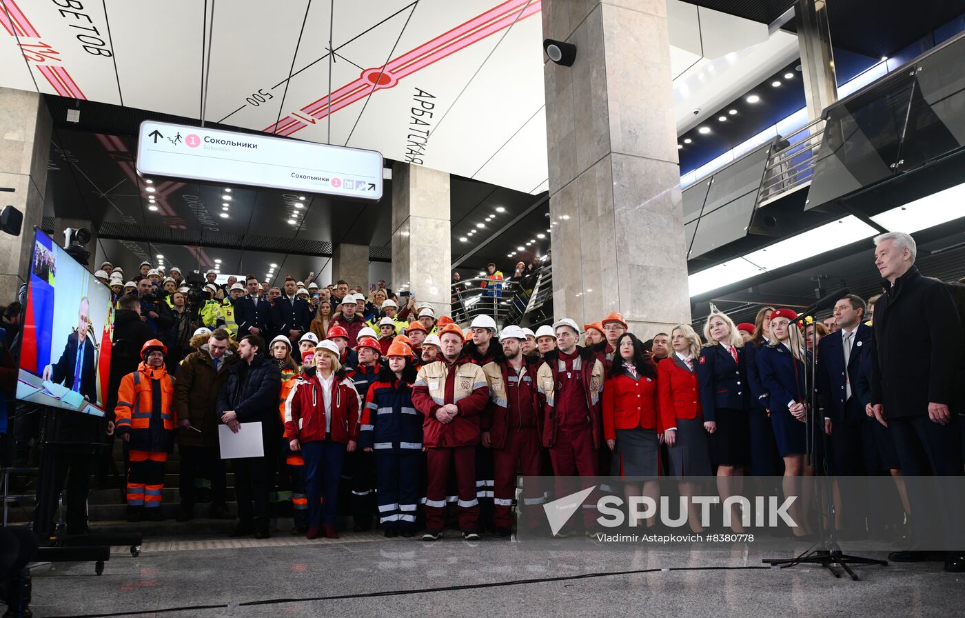 Russia Putin Moscow Metro Big Circle Line