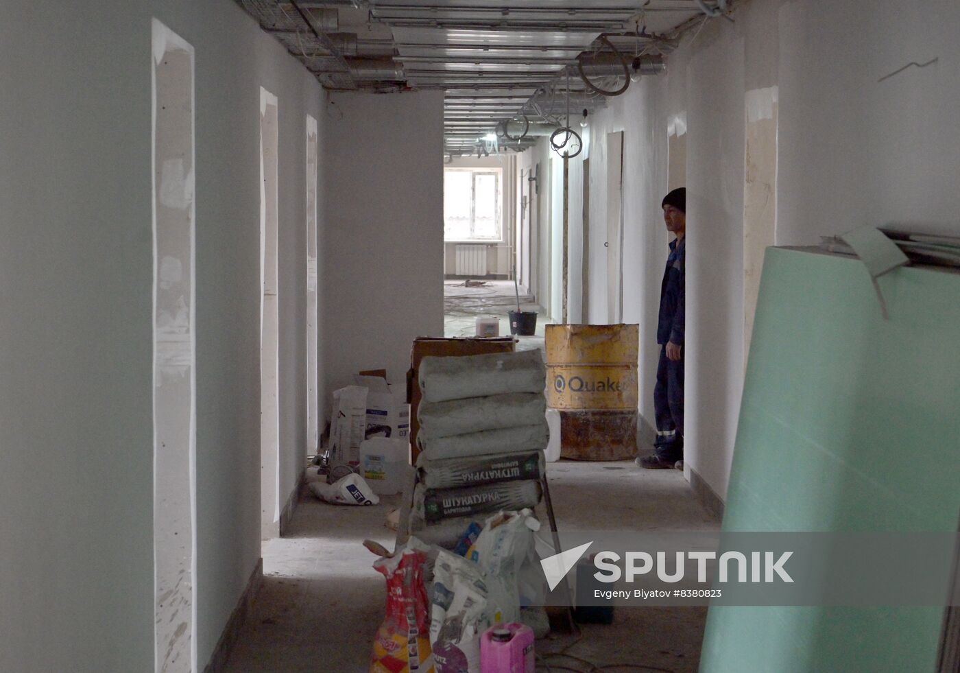 Russia Ukraine Military Operation Hospital Repair