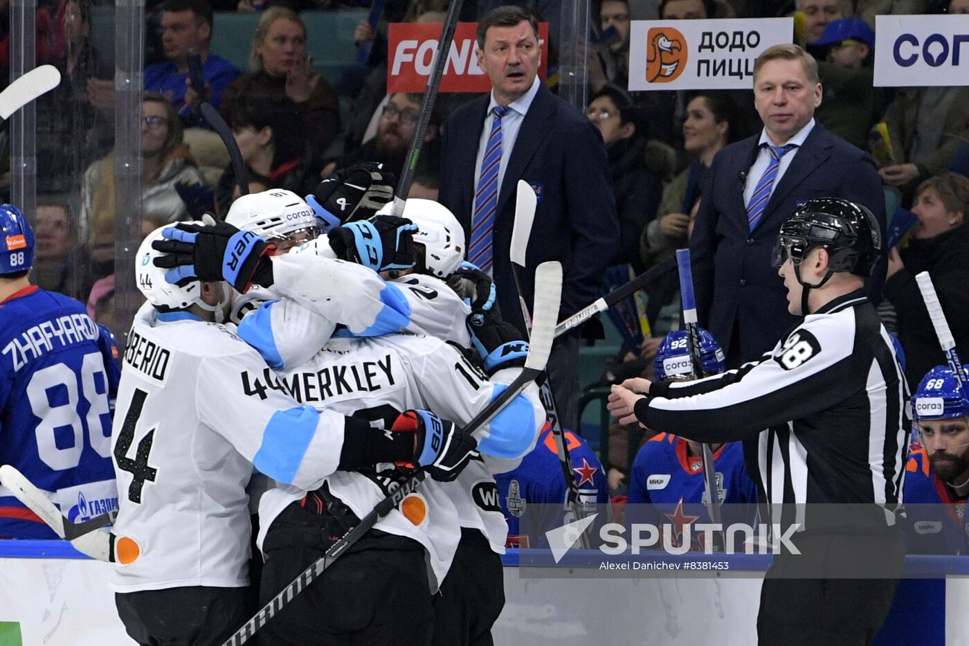 Russia Ice Hockey Kontinental League SKA - Dinamo Mn