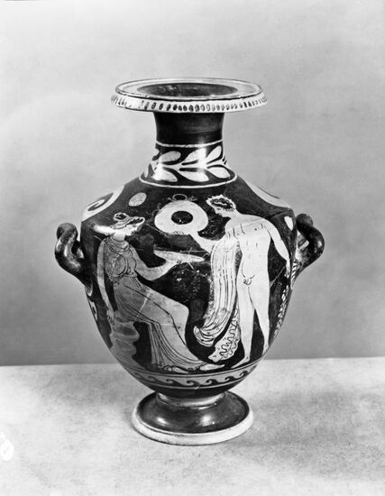 Detail of ancient vessel dating to 4th century BC