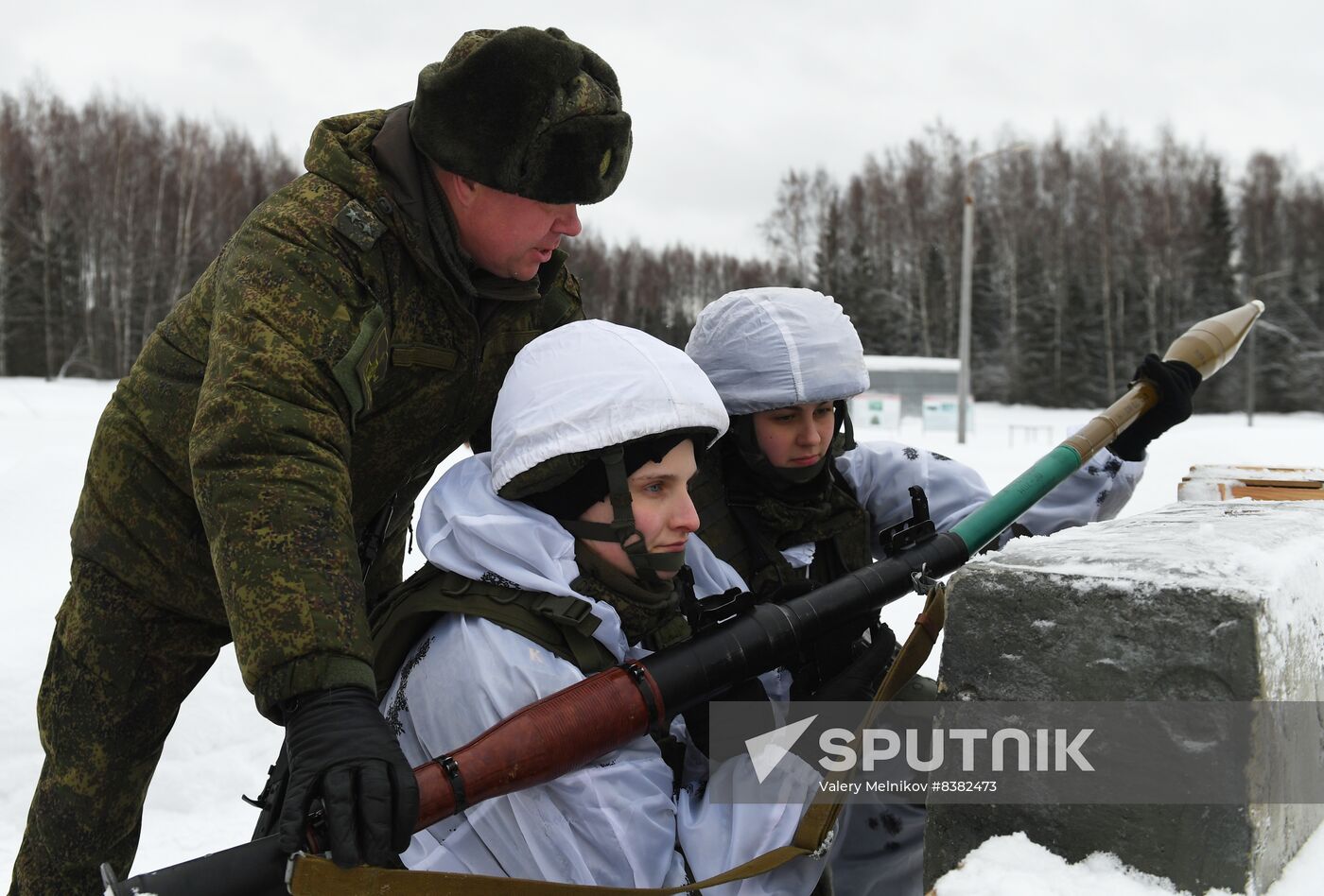 Russia Female Cadets Military Training