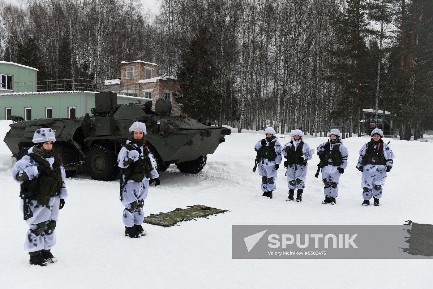 Russia Female Cadets Military Training