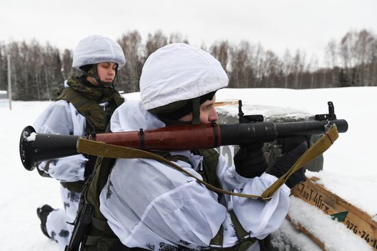 Russia Female Cadets Military Training