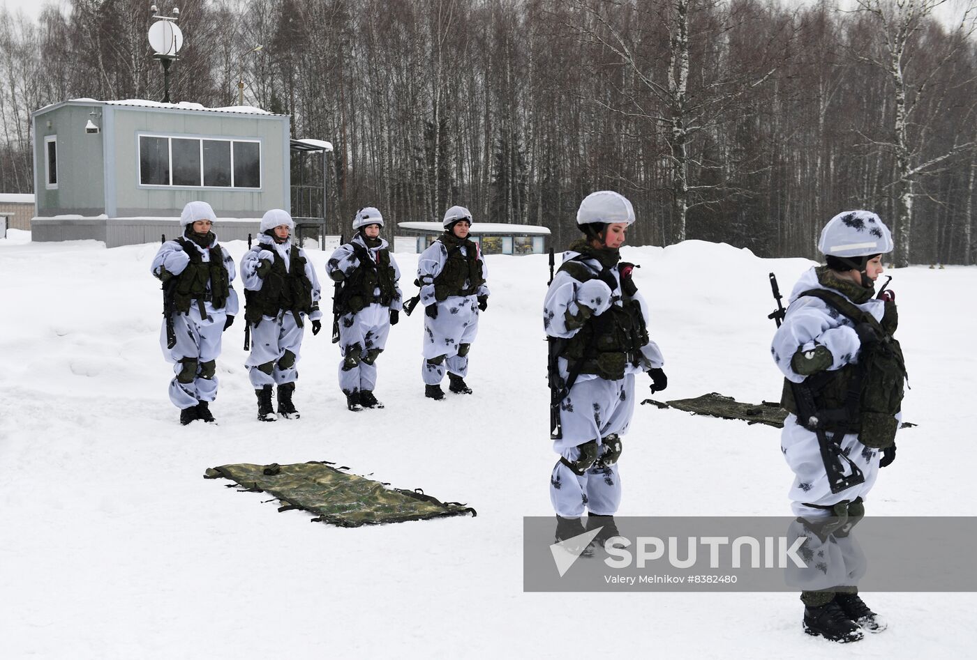 Russia Female Cadets Military Training