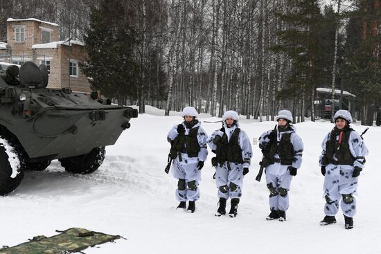 Russia Female Cadets Military Training