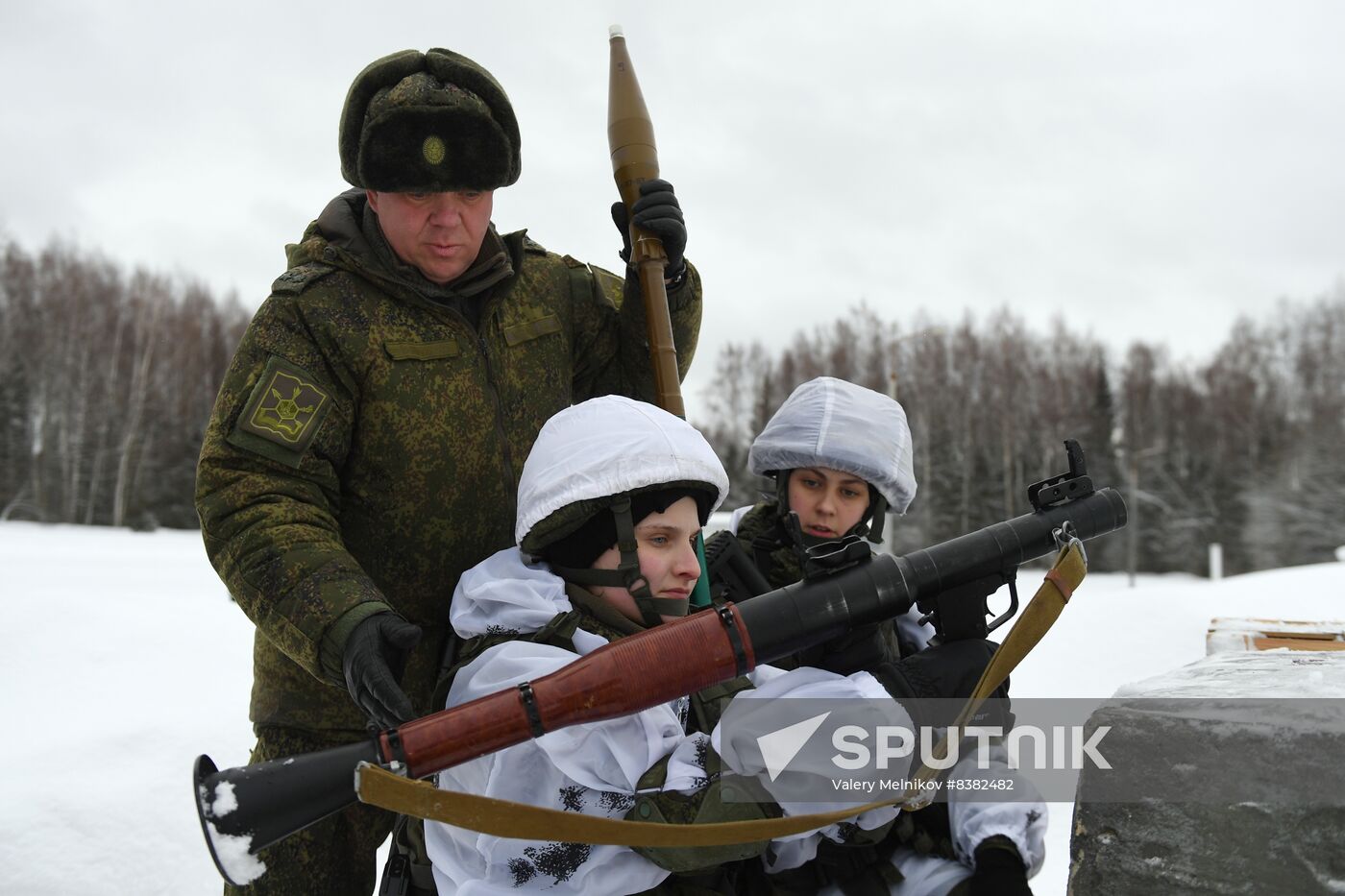 Russia Female Cadets Military Training