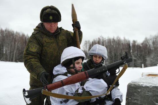 Russia Female Cadets Military Training