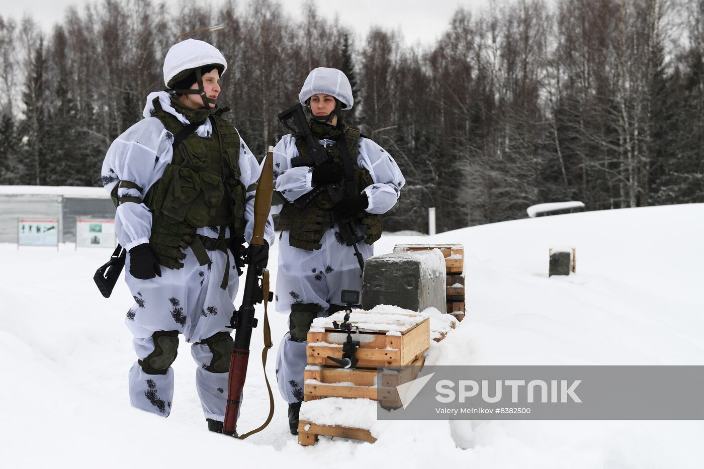 Russia Female Cadets Military Training