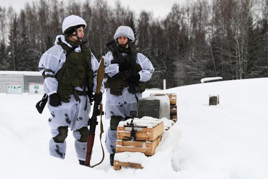 Russia Female Cadets Military Training