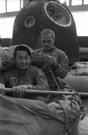 Crew of Soyuz-39 spacecraft