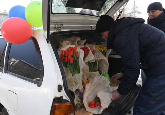 Russia Women’s Day Flower Sales