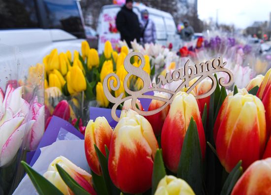 Russia Women’s Day Flower Sales