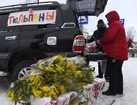 Russia Women’s Day Flower Sales