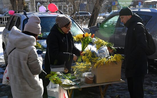 Russia Women’s Day Flower Sales