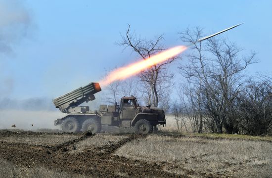 Russia Ukraine Military Operation Rocket Launchers