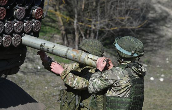 Russia Ukraine Military Operation Rocket Launchers