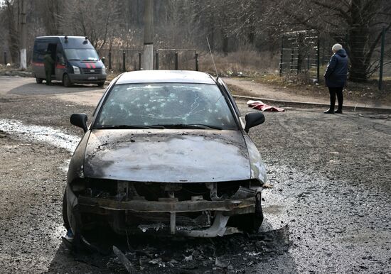 Russia Ukraine Military Operation Shelling