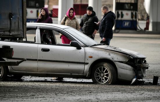 Russia Ukraine Military Operation Shelling