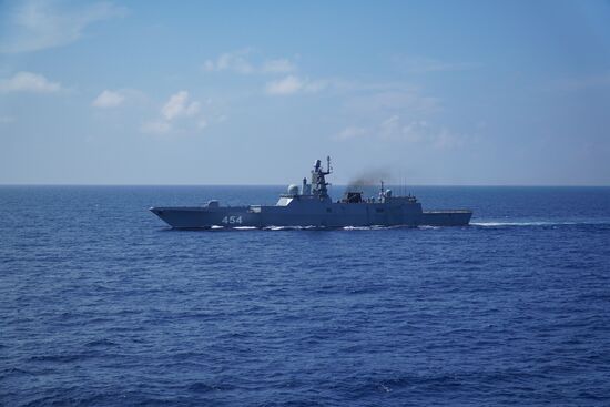 Indian Ocean Russia Naval Drills