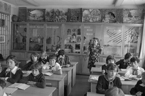 Secondary school in Krasnaya Polyana village