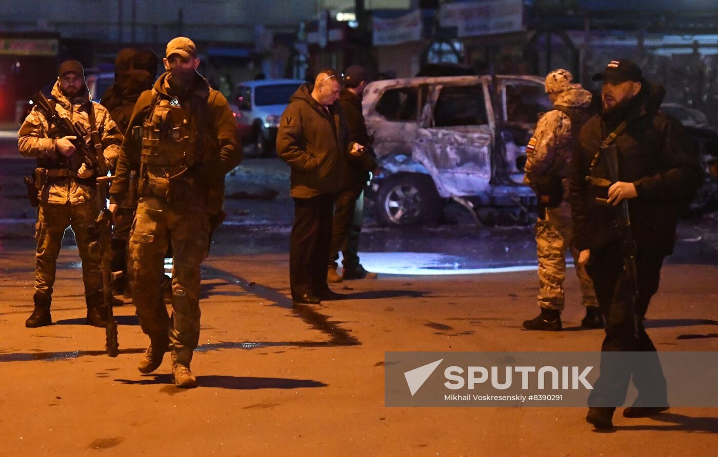 Russia Ukraine Military Operation Car Explosion