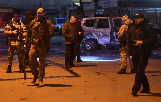 Russia Ukraine Military Operation Car Explosion