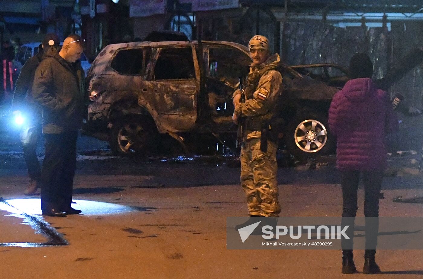 Russia Ukraine Military Operation Car Explosion