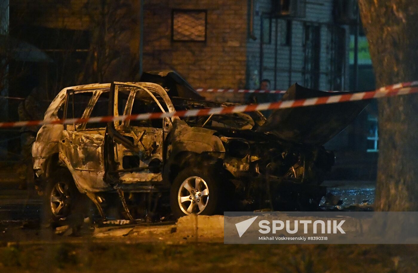Russia Ukraine Military Operation Car Explosion