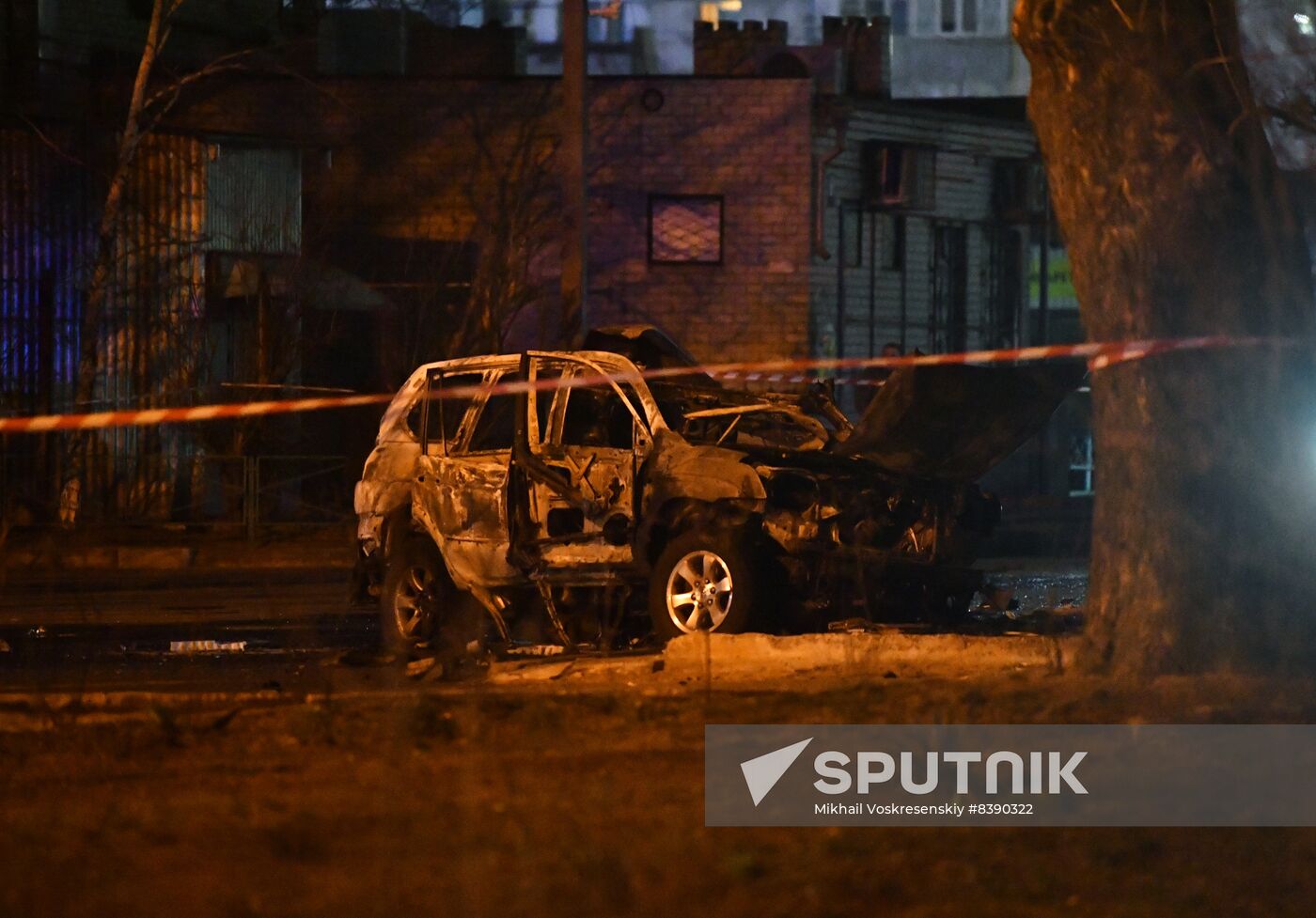 Russia Ukraine Military Operation Car Explosion