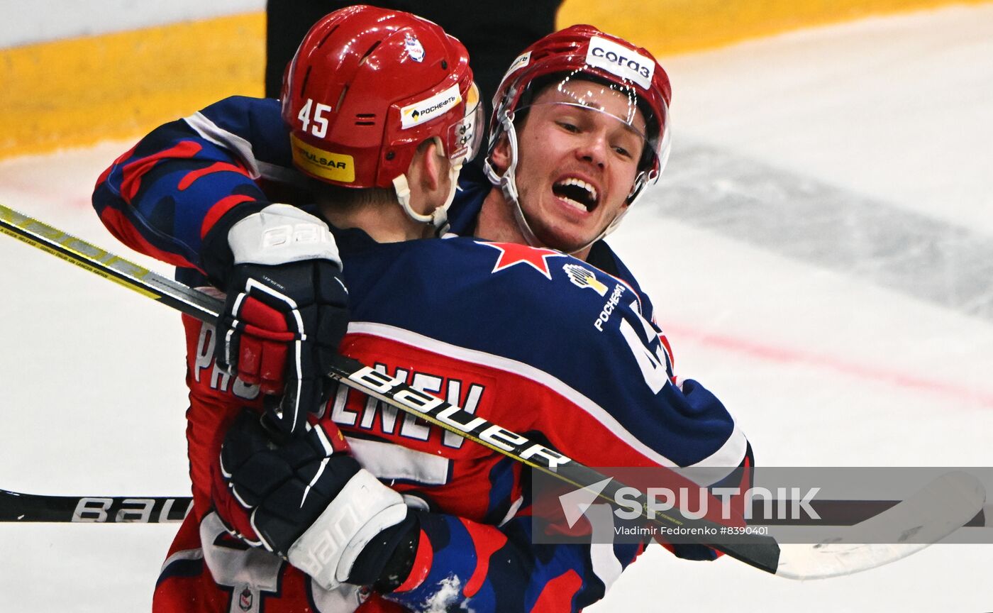 Russia Ice Hockey Kontinental League CSKA - Severstal