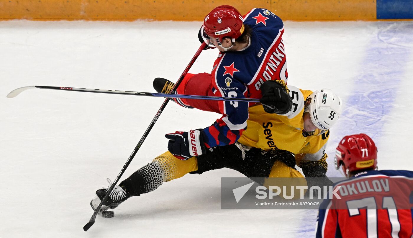 Russia Ice Hockey Kontinental League CSKA - Severstal