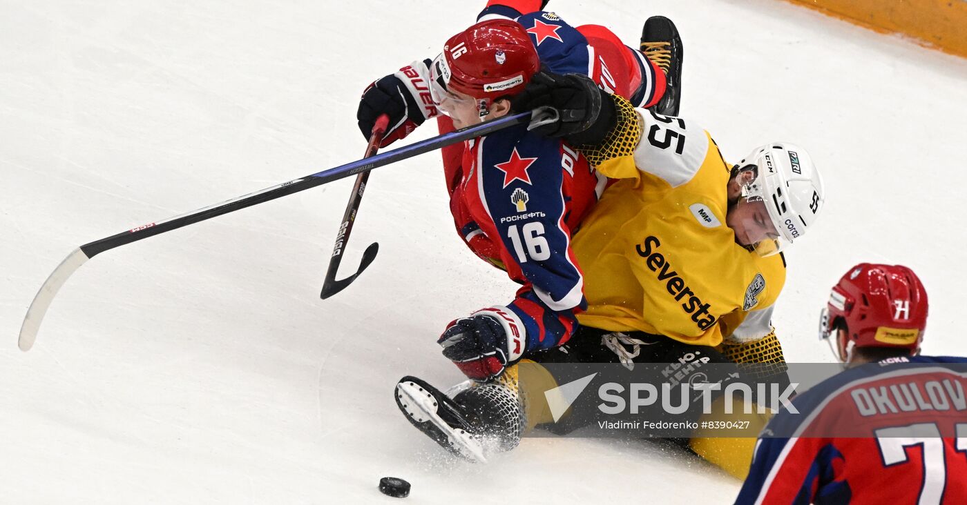 Russia Ice Hockey Kontinental League CSKA - Severstal