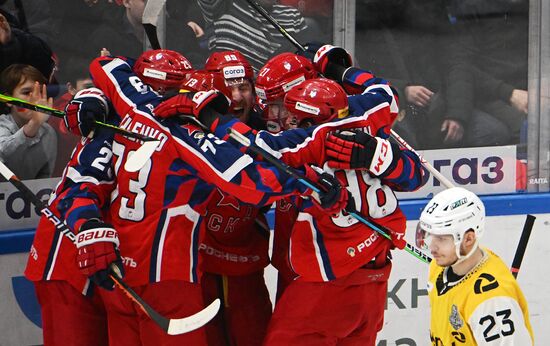 Russia Ice Hockey Kontinental League CSKA - Severstal