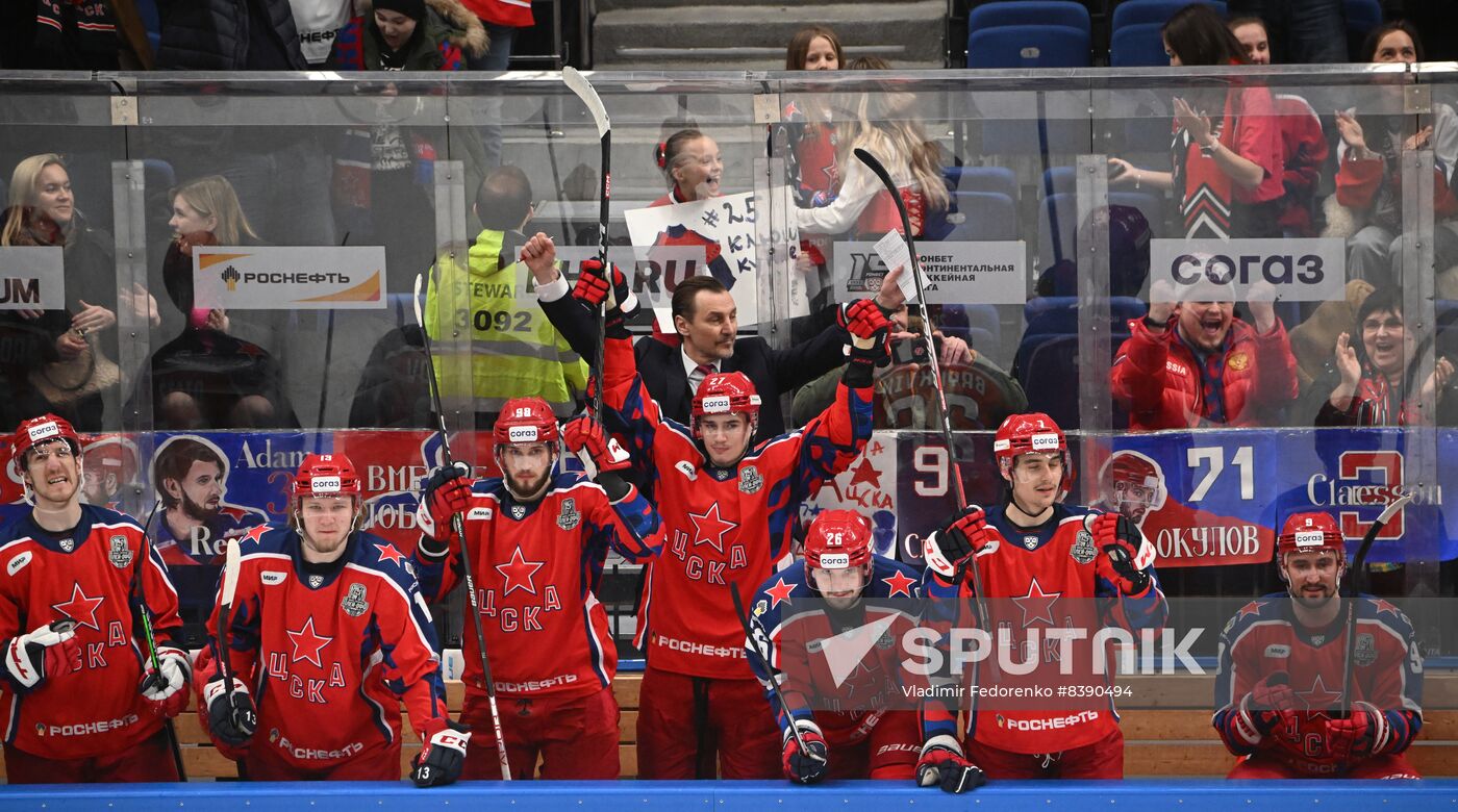 Russia Ice Hockey Kontinental League CSKA - Severstal