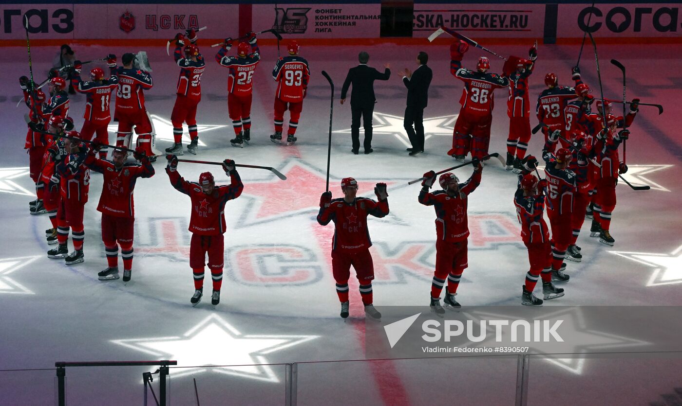 Russia Ice Hockey Kontinental League CSKA - Severstal