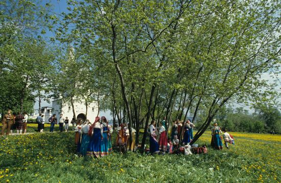 Folklore festival in Kolomenskoye museum reserve