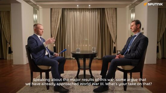 Syrian president says West has already unleashed World War III