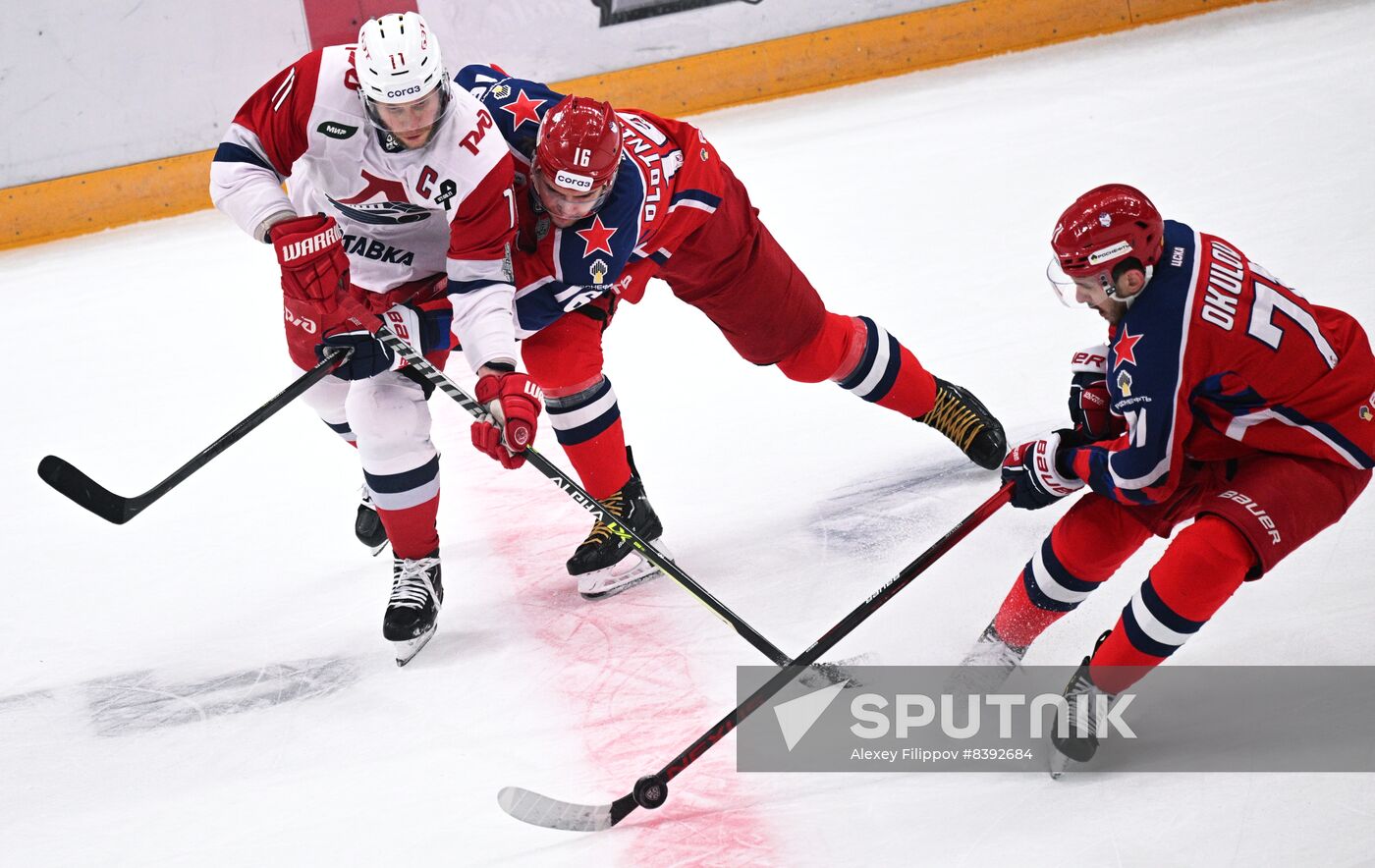 Russia Ice Hockey Kontinental League CSKA - Lokomotiv