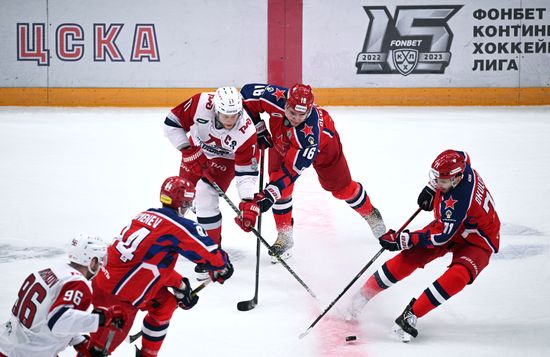 Russia Ice Hockey Kontinental League CSKA - Lokomotiv